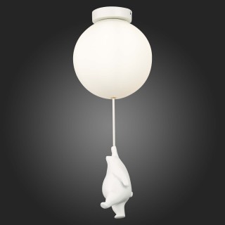 SLE115422-01 Светильник потолочный Белый/Белый E27 1*60W MODENA-foto5