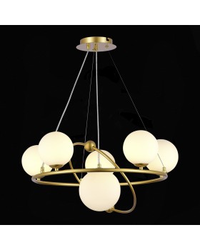 SLE2210-203-06 Люстра подвесная Золотой/Белый G9 6*5W ARTU-foto4