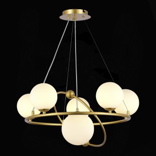 SLE2210-203-06 Люстра подвесная Золотой/Белый G9 6*5W ARTU-foto4