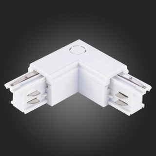 ST030.509.15L Угловой токоподвод левый для трехфазного шинопровода ST-Luce Белый Трехфазная трековая система-foto3