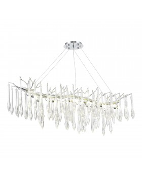 SL1660.113.12 Светильник подвесной ST-Luce Хром/Хром, Прозрачный G9 12*5W 4000K TEARDROPS-foto4