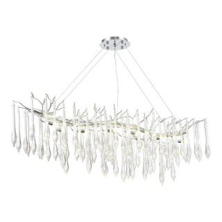SL1660.113.12 Светильник подвесной ST-Luce Хром/Хром, Прозрачный G9 12*5W 4000K TEARDROPS-foto4