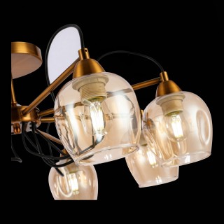 SLE110002-08 Люстра потолочная Бронза/Янтарный E27 8*60W ACRO-foto6