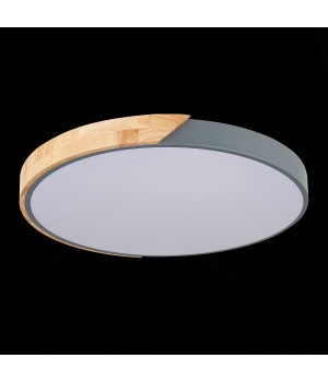 SLE200972-01 Светильник потолочный Серый, Светлое дерево/Белый LED 1*45W 3000K/4000K/6000K FESTA-foto6