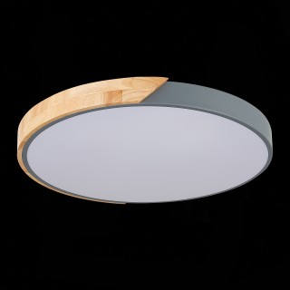 SLE200972-01 Светильник потолочный Серый, Светлое дерево/Белый LED 1*45W 3000K/4000K/6000K FESTA-foto6