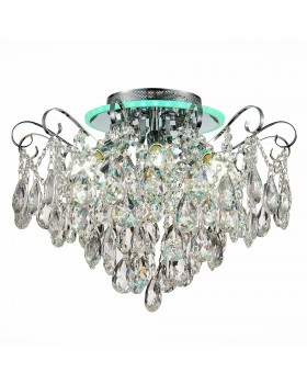 SLE160002-06 Светильник потолочный Хром/Прозрачный E14, LED 6+1*40/6(подсветка)W LITERO-foto13