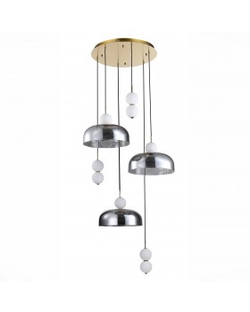 SL6112.203.42 Светильник подвесной ST-Luce Золотистый/Молочно-Белый,Прозрачно-Дымчатый LED 1*42W ODE-foto2