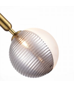 SLE1096-203-01 Подвес Матовое золото/Белый, Дымчатый G9 1*5W AVEIRO-foto3