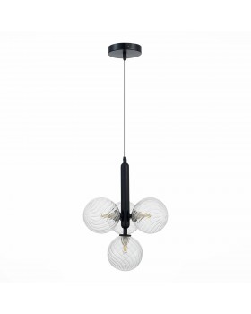 SLE220343-04 Люстра подвесная Черный/Прозрачный G9 4*5W Salerno-foto2