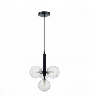 SLE220343-04 Люстра подвесная Черный/Прозрачный G9 4*5W Salerno-foto2