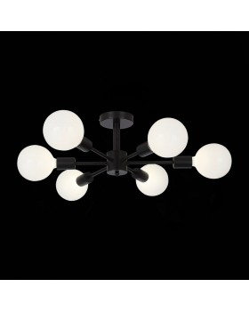 SL419.402.06 Люстра потолочная Черный E27 6*60W ANO-foto19