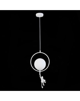 SLE115113-01 Светильник подвесной Белый/Белый E27 1*60W TENATO-foto5