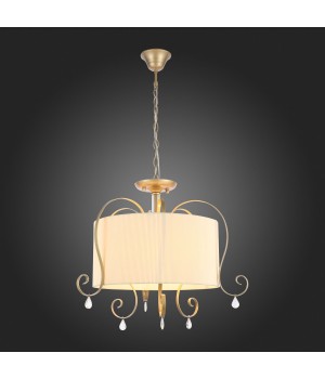 SL177.213.03 Люстра подвесная, потолочная Золотистый/Белый E14 3*40W AZZURRO-foto7