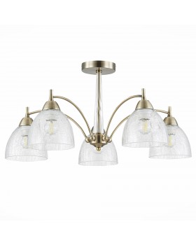 SLE104402-05 Люстра потолочная Бронза/Прозрачный E27 5*60W NUELE-foto2