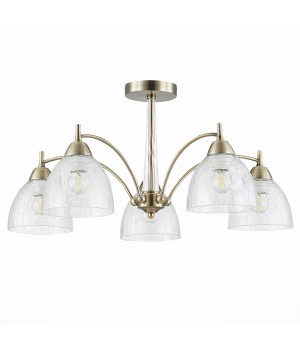 SLE104402-05 Люстра потолочная Бронза/Прозрачный E27 5*60W NUELE-foto2