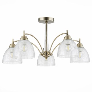 SLE104402-05 Люстра потолочная Бронза/Прозрачный E27 5*60W NUELE-foto2