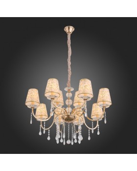 SL176.203.12 Люстра подвесная ST-Luce Золото, Прозрачный/Бежевый, Золото E14 12*40W AUMENTATO-foto4