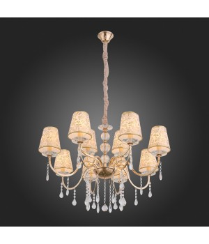 SL176.203.12 Люстра подвесная ST-Luce Золото, Прозрачный/Бежевый, Золото E14 12*40W AUMENTATO-foto4