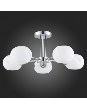 SLE104302-05 Люстра потолочная Хром/Белый E14 5*40W LANTA-foto6