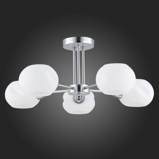 SLE104302-05 Люстра потолочная Хром/Белый E14 5*40W LANTA-foto6