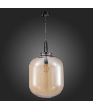 SL1050.423.01 Светильник подвесной ST-Luce Черный/Коньячный E27 1*40W BURASCA-foto4