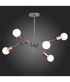 SLE106403-06 Люстра подвесная Серый, Розовое золото E27 6*60W PALARE-foto3