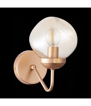 SLE155701-01 Бра Золотистый/Янтарный E14 1*40W MORE-foto4