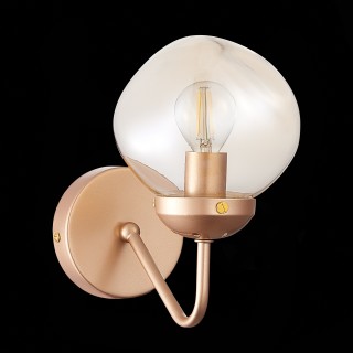 SLE155701-01 Бра Золотистый/Янтарный E14 1*40W MORE-foto4