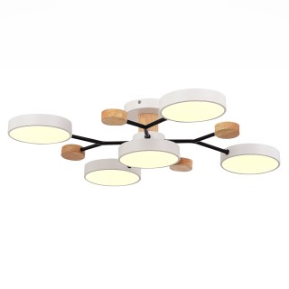 SLE6006-502-05 Светильник потолочный Белый/Белый LED 5*12W 3000K/4500K/6000K FAEMA-foto3