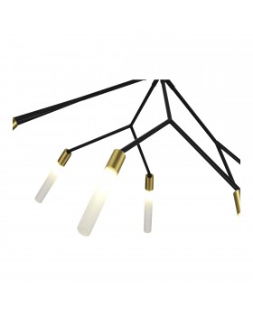 SLE1129-403-08 Светильник подвесной Черный, латунь/Белый G9 8*5W KAITO-foto3