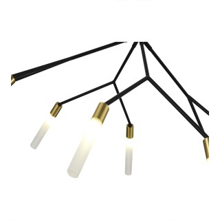 SLE1129-403-08 Светильник подвесной Черный, латунь/Белый G9 8*5W KAITO-foto3