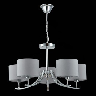 SLE105303-05 Люстра подвесная Хром/Серый E14 5*40W LINDA-foto4