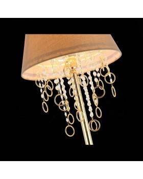 SL1138.205.01 Торшер Французское золото/Бежевый, Прозрачный E27 1*40W MEDDO-foto6