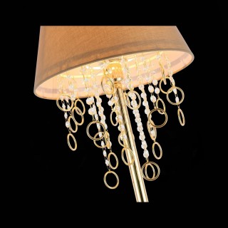 SL1138.205.01 Торшер Французское золото/Бежевый, Прозрачный E27 1*40W MEDDO-foto6