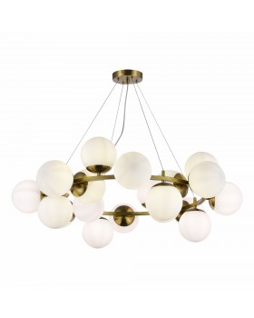 SLE1191-203-20 Люстра подвесная Золотистый/Белый E27 20*60W FRATTA-foto3
