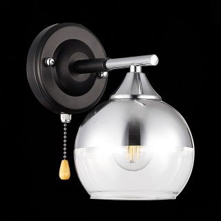 SLE106501-01 Светильник настенный Черный, Хром/Хром, Прозрачный E27 1*60W GOCIA-foto4