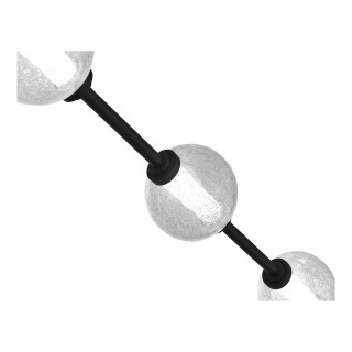 SL6120.403.03 Светильник подвесной ST-Luce Черный/Прозрачное кракелированное стекло LED 3*8,5W 3000K PEEK-foto4