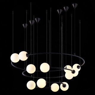 SL1186.403.12 Светильник подвесной ST-Luce Черный/Молочный G9 12*5W ARKOS-foto5