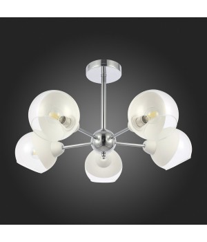SLE102702-05 Люстра потолочная Хром/Прозрачный, Матовый никель E14 5*40W GIORTE-foto8