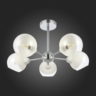 SLE102702-05 Люстра потолочная Хром/Прозрачный, Матовый никель E14 5*40W GIORTE-foto8