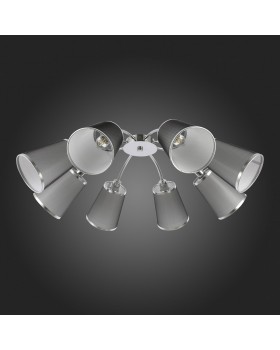 SLE103002-08 Люстра потолочная Хром/Черный E14 8*40W MALEONTE-foto4