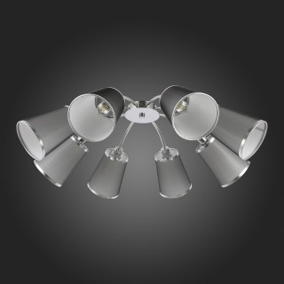 SLE103002-08 Люстра потолочная Хром/Черный E14 8*40W MALEONTE-foto4