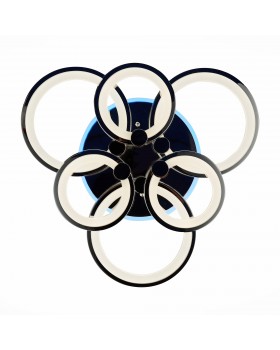 SLE500712-06RGB Светильник потолочный Хром/Белый LED 1*144W RGB 8W 3000-6000K LETO-foto5