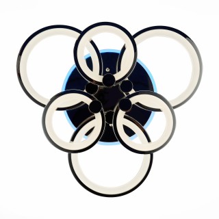 SLE500712-06RGB Светильник потолочный Хром/Белый LED 1*144W RGB 8W 3000-6000K LETO-foto5