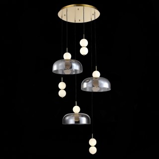 SL6112.203.42 Светильник подвесной ST-Luce Золотистый/Молочно-Белый,Прозрачно-Дымчатый LED 1*42W ODE-foto4