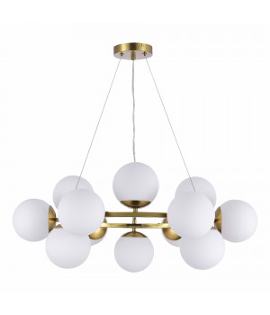 SLE1191-203-12 Люстра подвесная Золотистый/Белый E27 12*60W FRATTA-foto2