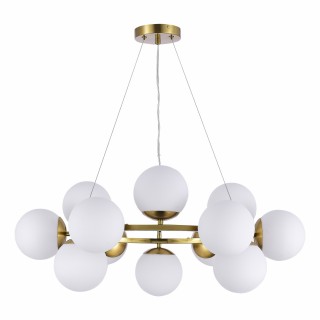 SLE1191-203-12 Люстра подвесная Золотистый/Белый E27 12*60W FRATTA-foto2