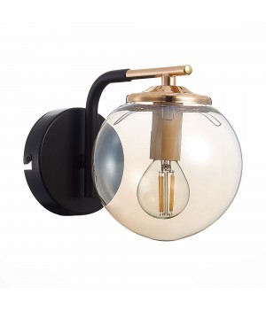 SLE106901-01 Бра Черный/Янтарный E14 1*40W LITERNO-foto2