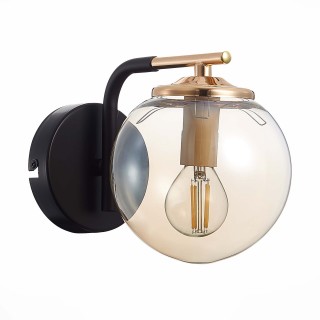 SLE106901-01 Бра Черный/Янтарный E14 1*40W LITERNO-foto2