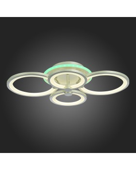 SLE200392-04RGB Светильник потолочный Серебристый/Белый LED 1*100W RGB 8W 3000-6000K LETO-foto3